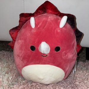 red tristan the triceratops squishmallow